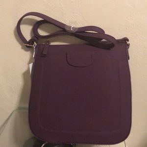 Purple crossbody bag